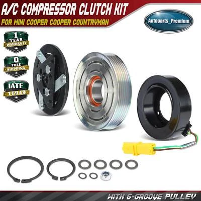Kit de embrague de compresor de CA para polea Mini Cooper Cooper Countryman de 4,68" de diámetro Foto 1 de 4