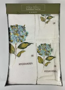 Avanti Cheri Blum Hydrangea Flowers Embellished Towel Set - Picture 1 of 6