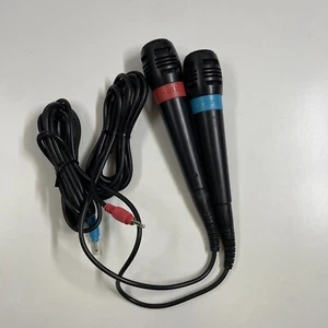 NEUF NEW 2 micro chant officiel singstar ps2 ps3 playstation 2 3 sans adaptateur - Imagen 1 de 1