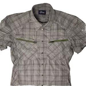 Peak Performance Shirt Trail Snap Button Outdoor Hiking Vented Men Sz S Pockets - Picture 1 of 8