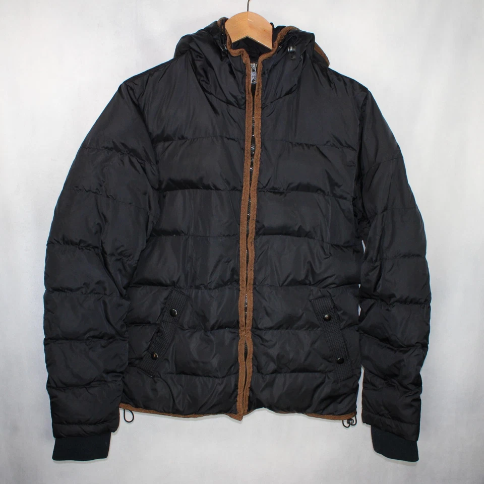 Куртка пуховая мужская Scotch & Soda пуховая маленькая черная на молнии с капюшоном с подкладкой - Изображение 1 из 4