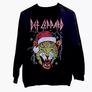 Def Leppard Hombres Peso Ligero Negro XL Sudadera Asesina Semi Envejecido Gráfico - Imagen 1 de 9