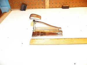 Vintage Markwell Heftklammerroboter Chrom Metall Tisch Schreibtisch Hefter - Bild 1 von 6