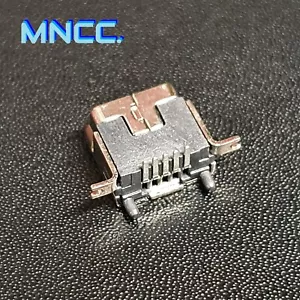 1 x USB Mini Type B Female 180° DIP 5 Pin 2 Pad Vertical Socket Connector DIY - Picture 1 of 8