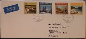 (NZL-221)NEWZEALAND 1982 airmail cover by Philatelic Bureau WANGANUI posted toUK - Picture 1 of 1