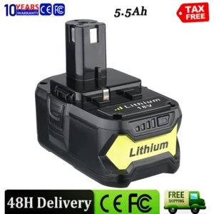 For RYOBI 18V ONE+ plus 5.5ah Lithium Battery RB18L25 RB18L50 P108 P102 P107 109 - Picture 1 of 12