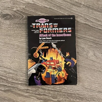 Transformers Attack of The Insecticons Paperback Book 1985 Foto 1 de 3