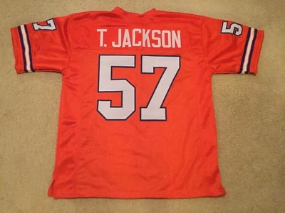 UNSIGNED CUSTOM Sewn Stitched Tom Jackson Orange Jersey - M, L, XL, 2XL
