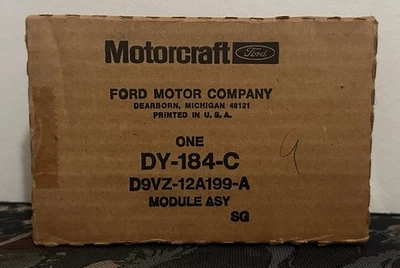 NEW GENUINE OEM 80-89 FORD MOTORCRAFT NOS Ignition Module DY-184-C D9VZ-12A199-A - Image 1 of 4