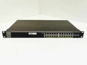 Netgear Prosafe GS728TP 24 Port Gigabit Smart Switch with PoE & 4 SFP Ports - Afbeelding 1 van 10