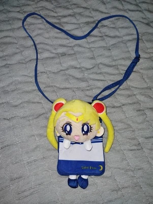 Cartera pequeña bandolera azul Sailor Moon/soporte para teléfono/bolso usada en excelente estado Foto 1 de 4