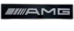 Mercedes Silver AMG German Germany European License Plate Euro Number Embossed - Picture 1 of 3