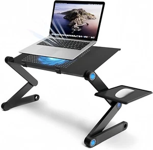 360° Portable Laptop Tablet Stand Riser Bracket Adjustable Holder For Desk UK - Afbeelding 1 van 6