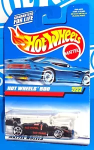 Hot Wheels 1998 Mainline #244 Hot Wheels 500 Race Car Black w/ 5DOTs NO FEAR 1 - Picture 1 of 2