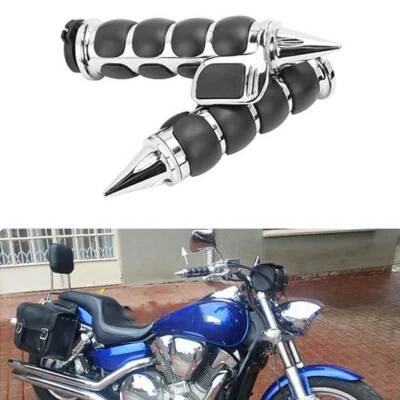 1" Motorcycle Handlebar Hand Grips With Throttle For Harley Davidson Chopper - Image 1 of 4