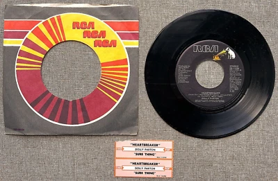 Dolly Parton – Heartbreaker / Sure Thing:  NM-:  (2) Jukebox Strips:  FREE SHIP - Image 1 of 4