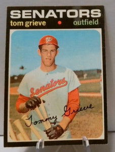 #2180 1971 TOPPS BASEBALL #167 TOM GRIEVE