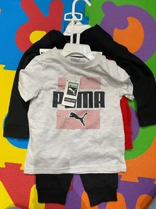 Puma infant Boy Active Charcoal￼ Jogging Set Size 24 Months 3 piece set - Picture 1 of 4