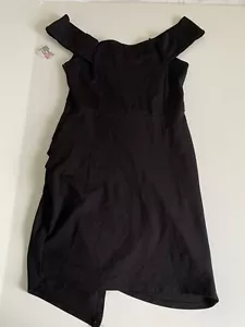 Love Culture Women Size M Black Off the Shoulders Sleeveless Fitted Dress - Picture 1 of 12