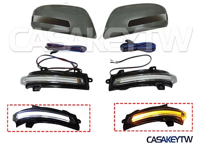 2012 13 14 2015 HONDA Civic Sedan Mirror Unpaint Cover with LED indicator DRL - Image 1 of 4