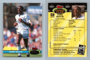 Chris Whyte - Leeds Utd #47 Topps Stadium Club 1992 Trading Card