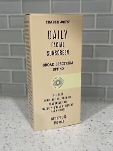 Trader Joe’s Daily Facial Sunscreen Broad Spectrum SPF 40 Invisible Gel