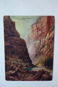 Secondo tunnel, Canon of Grand River, cartolina gigante vintage - Foto 1 di 2