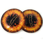 40mm Ring of Fire Dragon Glass Eyes Cabochons Set - Jewelry, Dolls, Fursuit 