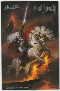 Lady Death Damnation Game 1 - Signed Ltd Vassago Edition #134 of 150 with CoA NM - Bild 1 von 2