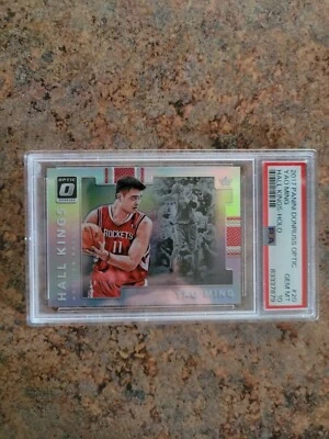 2017 Panini Donruss Optic Yao Ming, Hall Kings, Holo, PSA 10, GEM MINT - Image 1 of 4