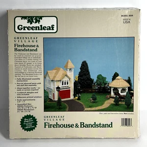 Greenleaf Village Firehouse and Bandstand KIT 1990 Pre-Cut Wood - Picture 1 of 6