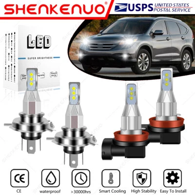 For Honda CR-V 2002-2004 2007-2014 LED Headlight High Low Beam Fog Light Bulb LX - Image 1 of 4