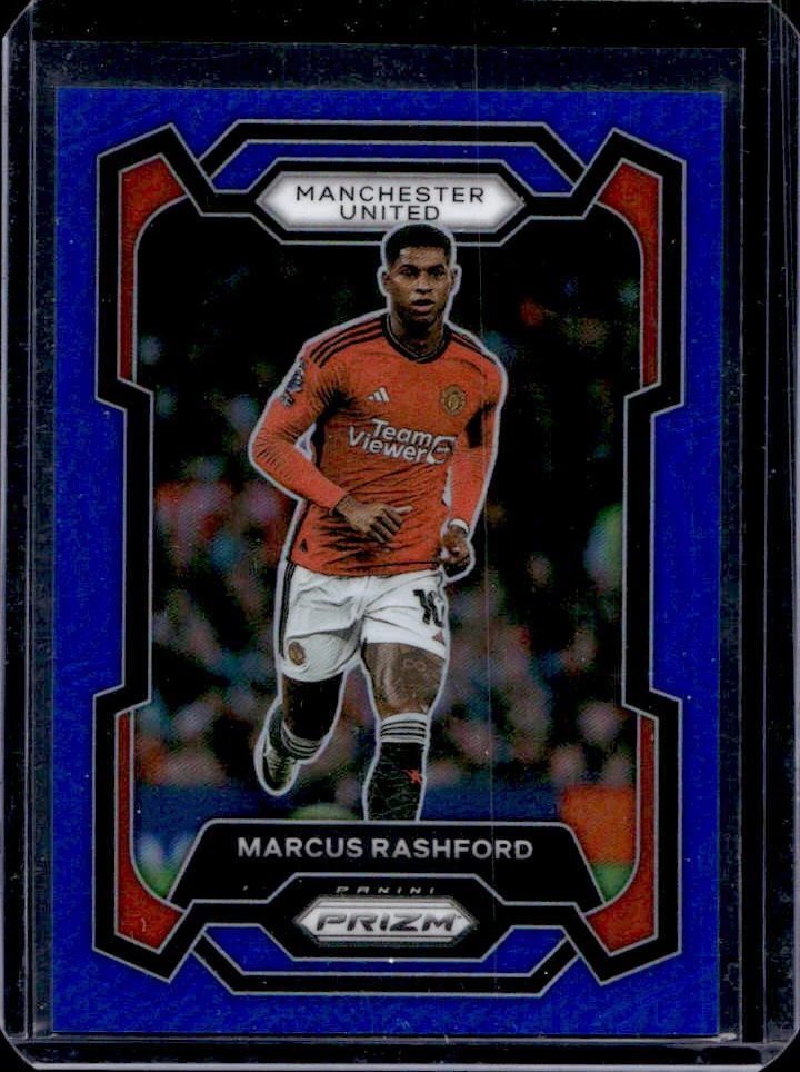 2023-24 Panini Prizm Premier League Marcus Rashford Blue Prizm #260/299