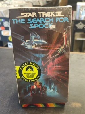 Star Trek III 3 The Search for Spock - VHS Tape Paramount 1984 Original Sealed - Image 1 of 4