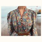 Vintage Liberty Tana Lawn Cotton  Fabric Floral  Dress M