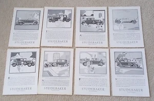 1929 Studebaker Advertisements Lot of 8 - Picture 1 of 1