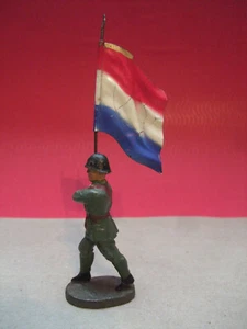 Elastolin Soldat Niederlande Holland Fahnenträger - Bild 1 von 7