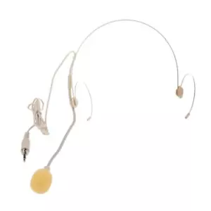 Double Headset Back Blectret Headworn Microphone Upright Type Plug - Picture 1 of 10