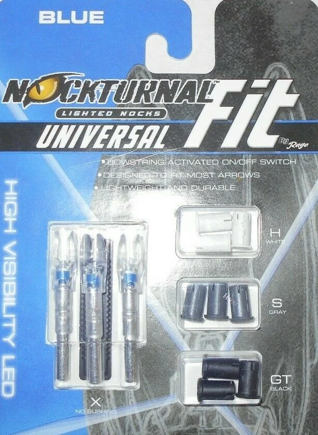 @NEW@ Nockturnal Universal FIT Blue Lighted Nock! NT-314 arrow nocks - Image 1 of 1