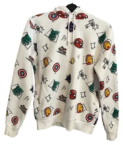 Marvel Avengers White Hoodie Pullover Fleece Hoody Hood, Disney, Unisex, Small S - Picture 1 of 10