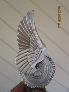 rare vintage flying tire ratrod hotrod car hood ornament - Picture 1 of 4