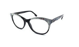 Diesel DL5155 005 Black round Plastic Eyeglasses Frame 55-16-140 #Denim Eye - Picture 1 of 2