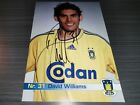 David Williams hand signed Brondby IF autograph card