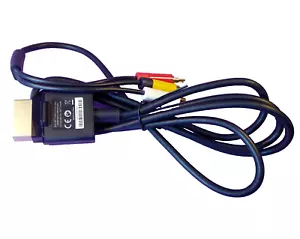 Microsoft XBOX 360 Composite AV RCA Cable Cord Black X821376-001 Genuine - Picture 1 of 4