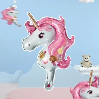 Mini globos unicornio arco iris decoración de fiesta de cumpleaños niños niñas 5 un. Foto 1 de 4