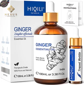 🔥 100 ML OLIO ESSENZIALE DI ZENZERO - CALORE E VITALITÀ NATURALE 🌱 - Foto 1 di 12