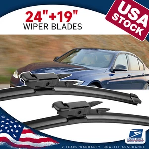 24"+19" Front Windshield Wipre Blades Pinch Tab Original equipment replacement - Picture 1 of 12