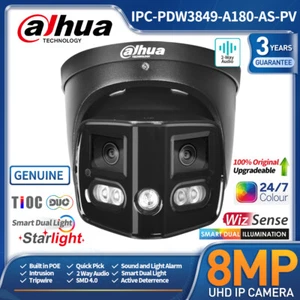 Dahua IPC-PDW3849-A180-AS-PV 8MP 180° Panoramic 2-Way Talk TiOC SMD4.0 IP Camera - Picture 1 of 24