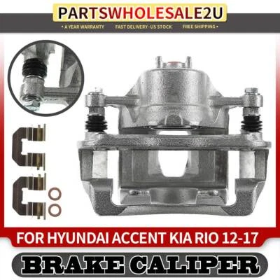 Pinza de freno delantera derecha con soporte para Hyundai Accent Kia Rio Dodge Attitude Foto 1 de 4