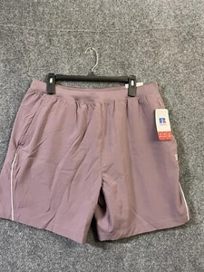 Russell  Athletic Mens XL Shorts 2 in 1 Built in Compression Tight Athletic NWT - Picture 1 of 9